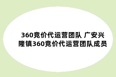 360竞价代运营团队 广安兴隆镇360竞价代运营团队成员